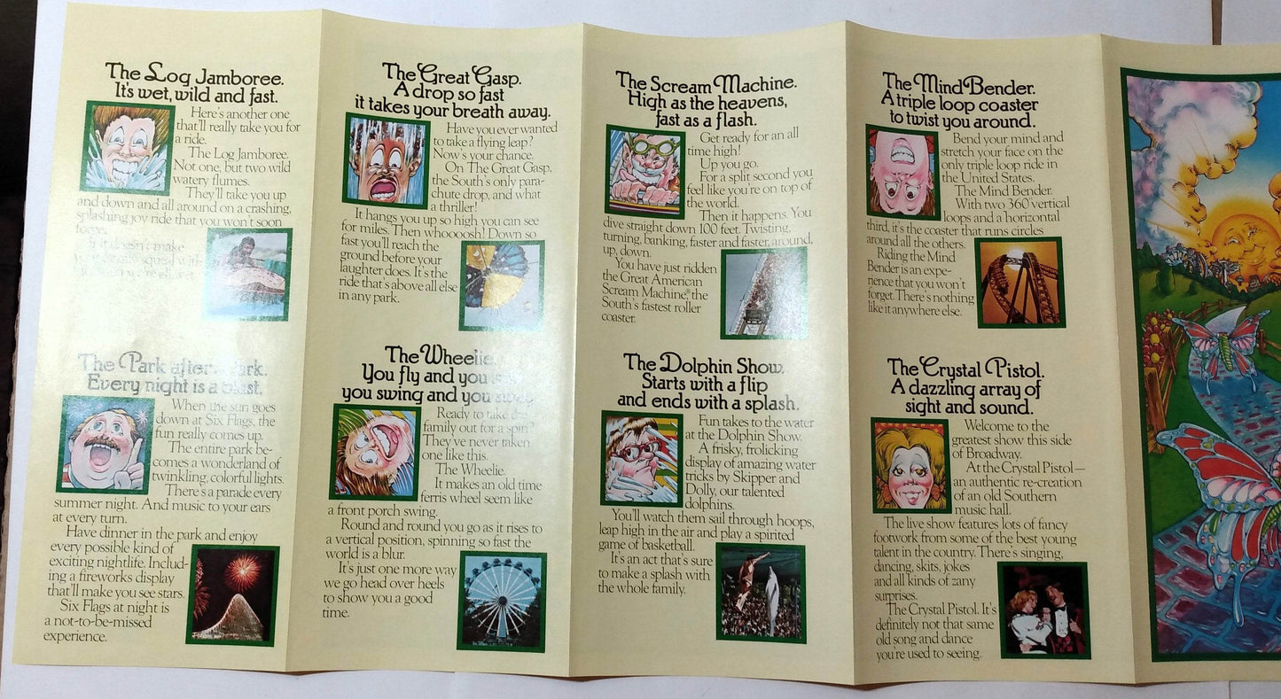 Six Flags Over Georgia Atlanta Amusement Park 1979 Brochure - TulipStuff