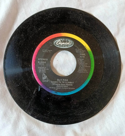 Sly Fox Let's Go All The Way / Como Tu Te Llama  7" Vinyl 45rpm  1985 - TulipStuff