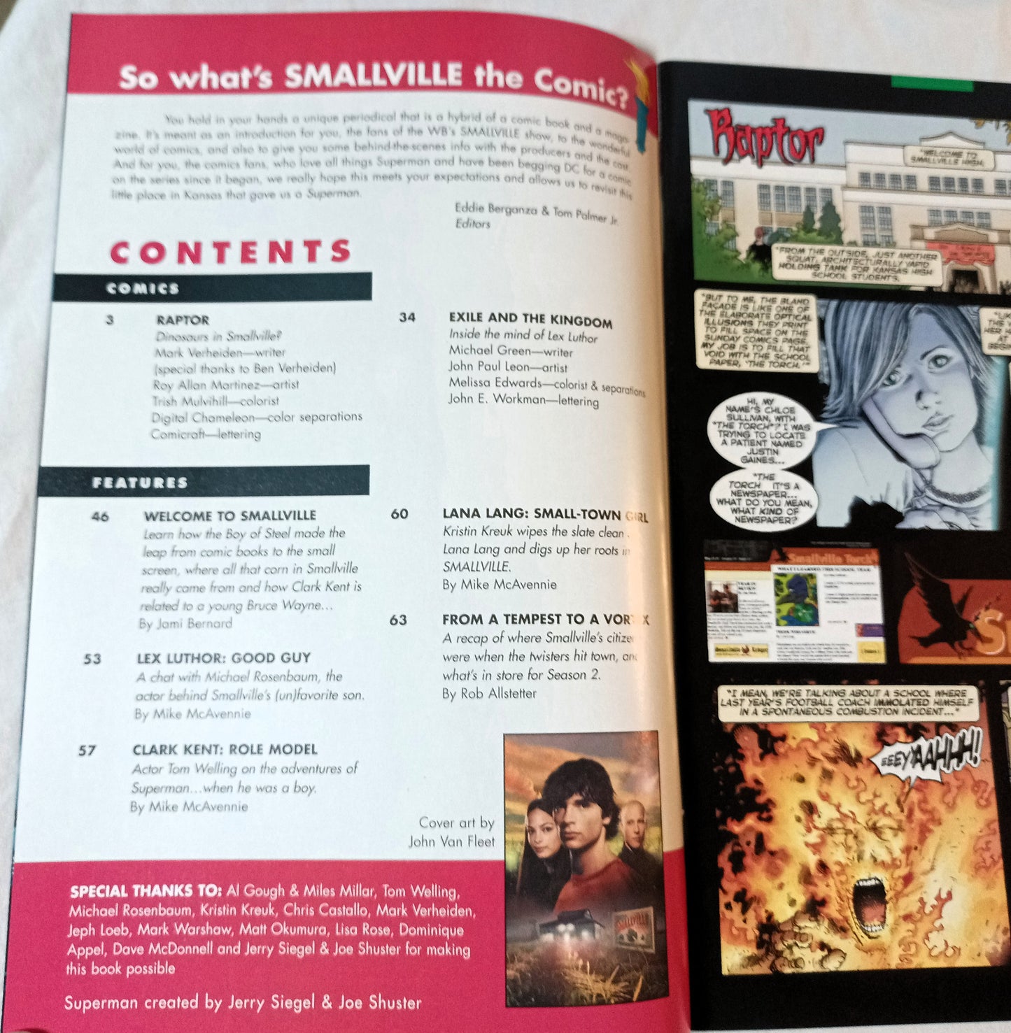 Smallville The Comic #1 November 2002 64-Page Special Issue - TulipStuff