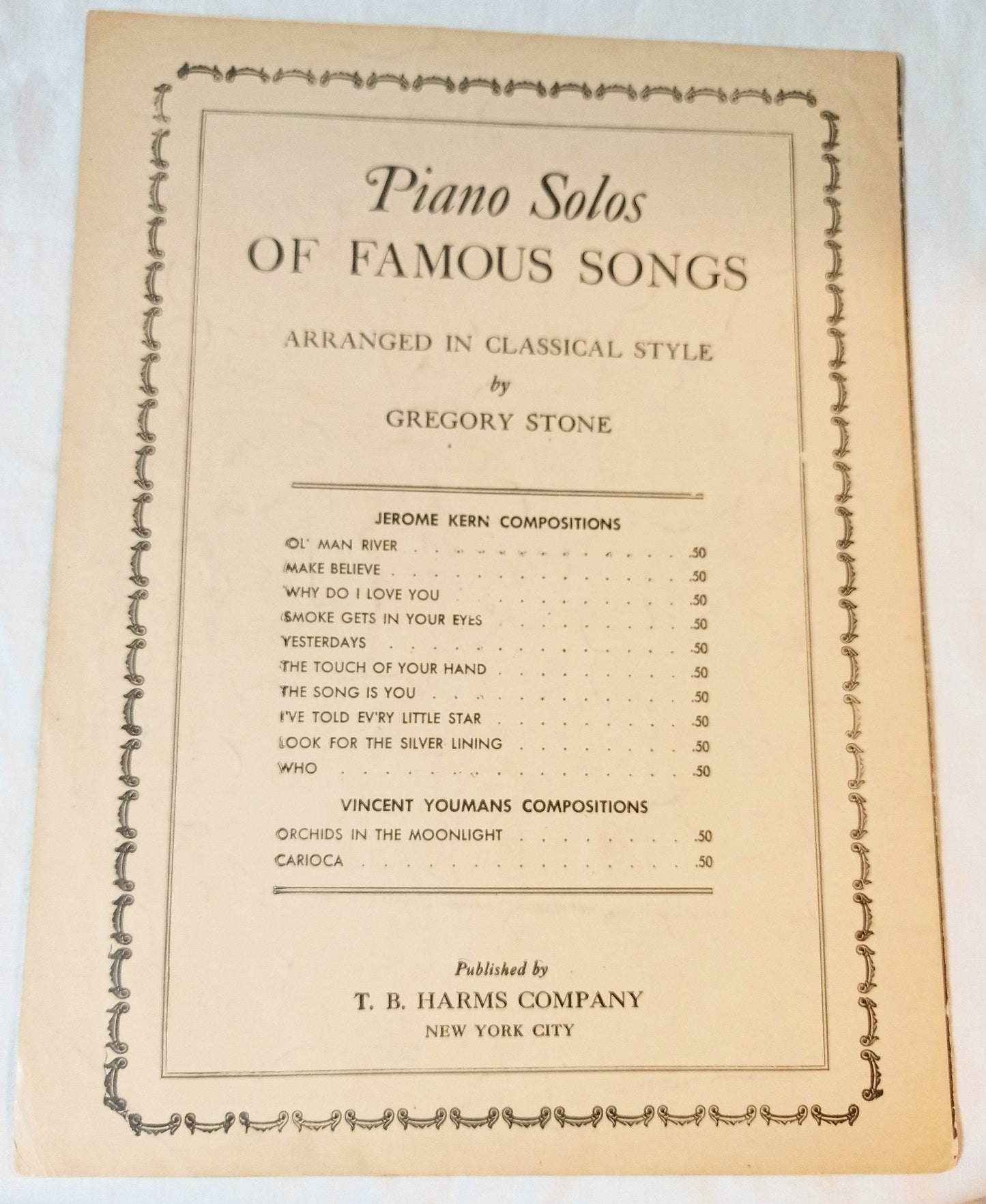 Smoke Gets In Your Eyes Roberta Jerome Kern Broadway Sheet Music 1933 - TulipStuff