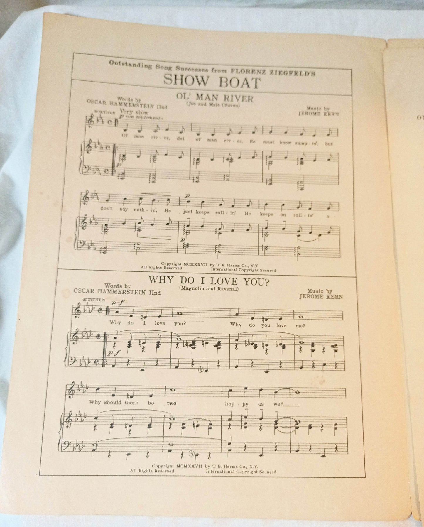 Smoke Gets In Your Eyes Roberta Jerome Kern Broadway Sheet Music 1933 - TulipStuff