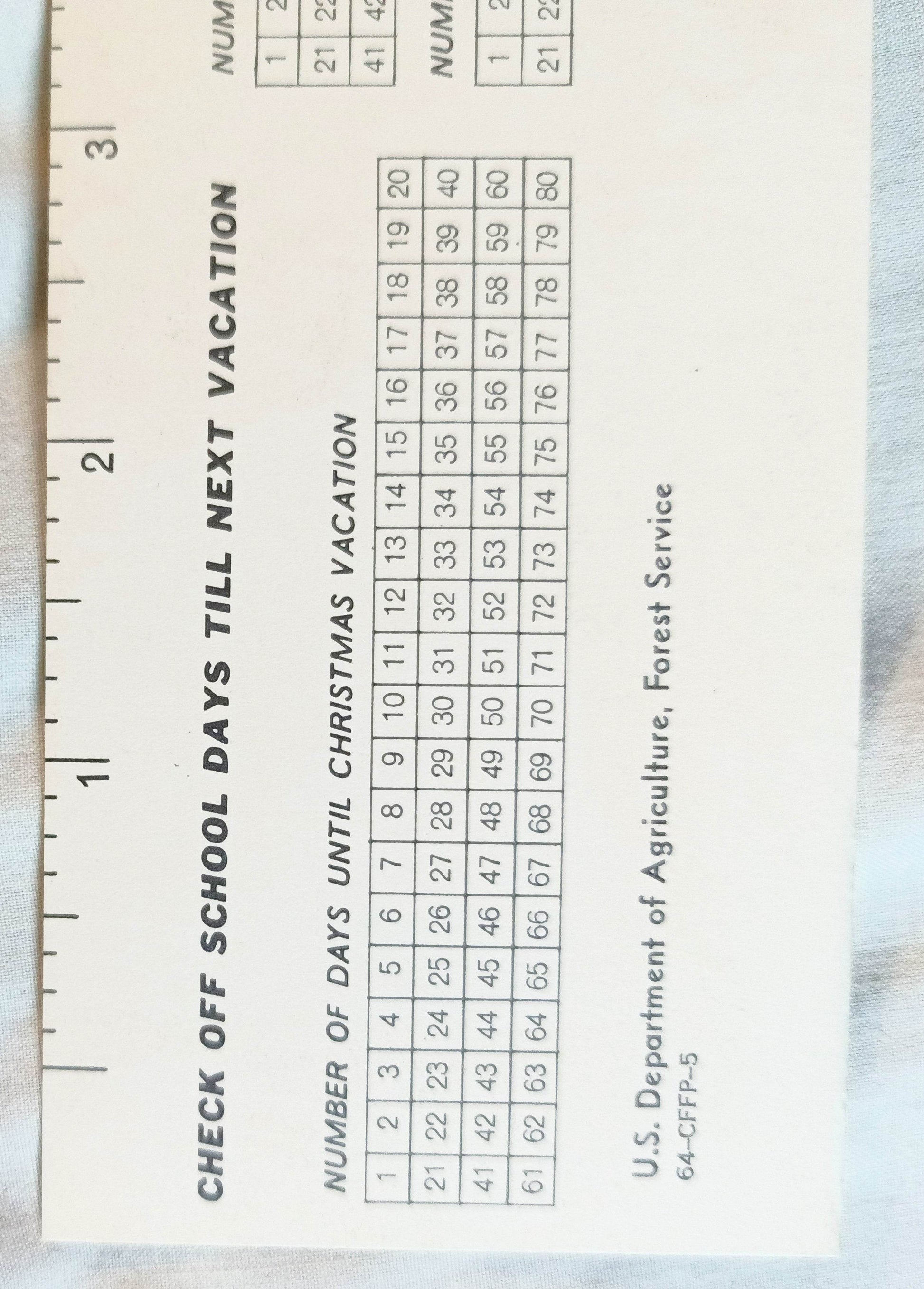 Smokey The Bear Cubs Prevent Forest Fires Bookmark Ruler 1964 - TulipStuff