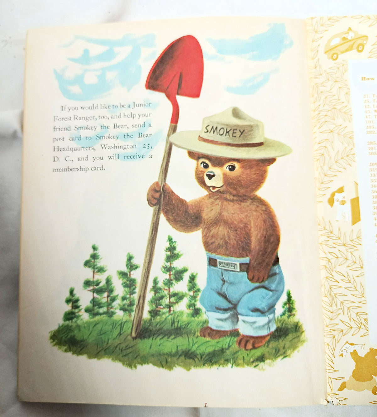 Smokey The Bear Little Golden Book Richard Scarry Jane Werner 1968 - TulipStuff