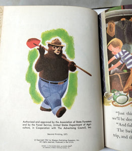 Smokey Bear And The Campers Little Golden Book Hardcover 1971 - TulipStuff