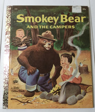 Load image into Gallery viewer, Smokey Bear And The Campers Little Golden Book Hardcover 1971 - TulipStuff
