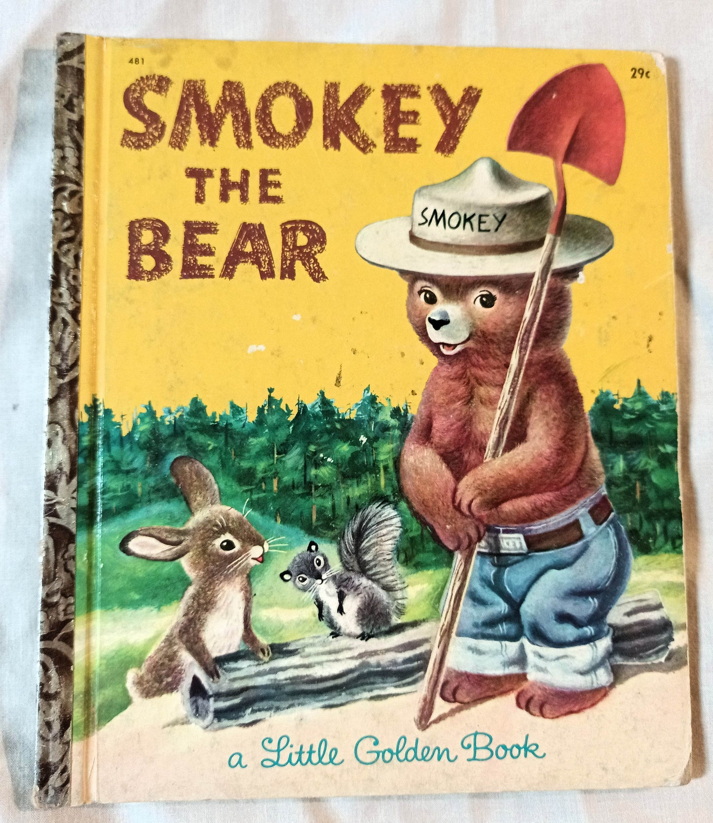 Smokey The Bear Little Golden Book Richard Scarry Jane Werner 1960's - TulipStuff