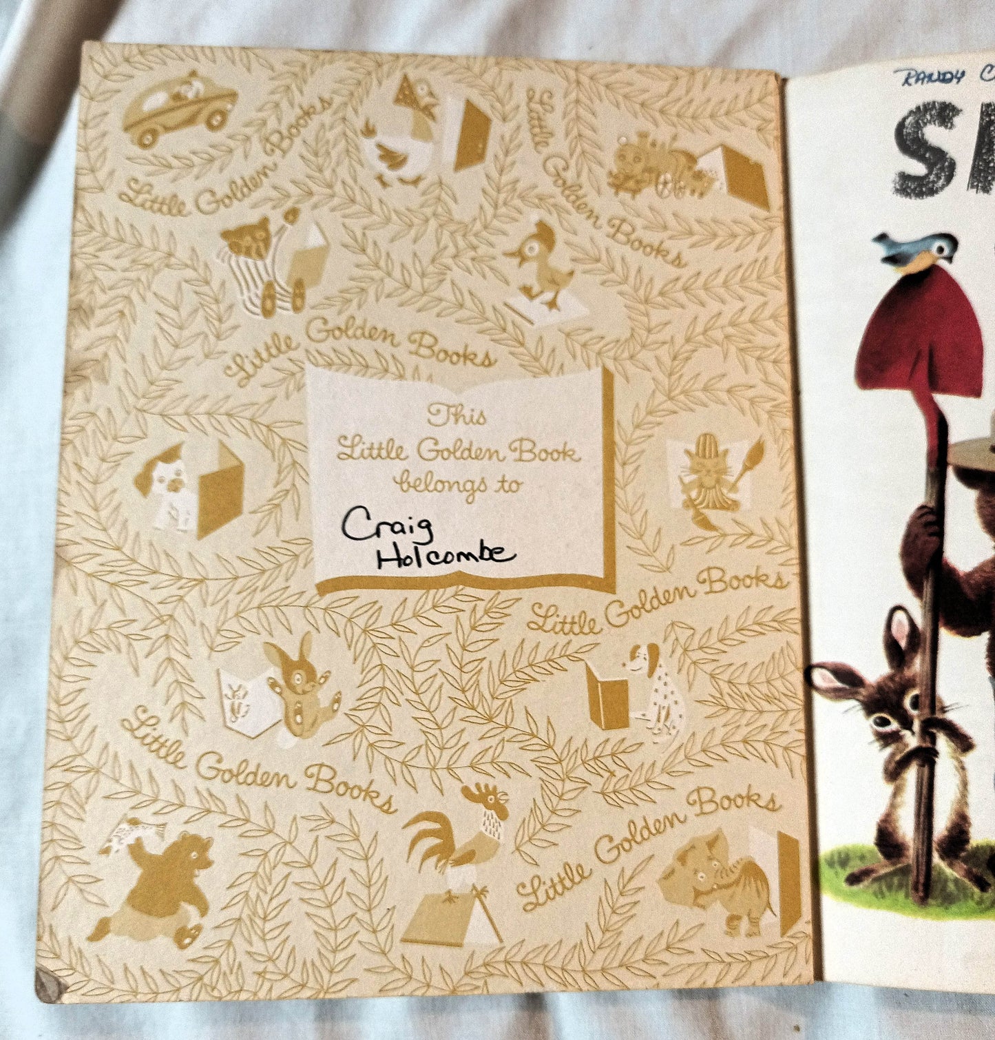 Smokey The Bear Little Golden Book Richard Scarry Jane Werner 1960's - TulipStuff