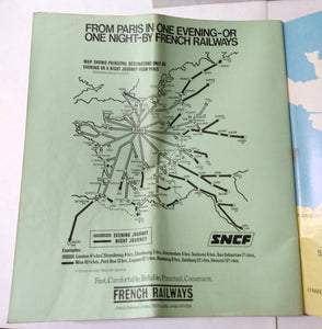 SNCF French Railways Summer 1971 System Timetables and Fares Brochure - TulipStuff