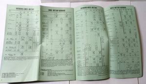 SNCF French Railways Summer 1971 System Timetables and Fares Brochure - TulipStuff