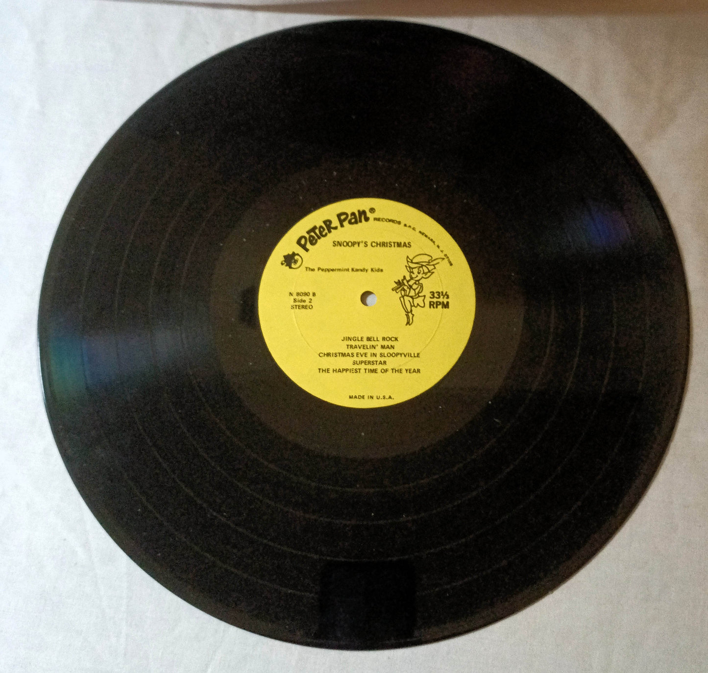 Snoopy's Christmas Peppermint Kandy Kids Album Vinyl LP Peter Pan 1972 - TulipStuff