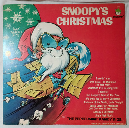 Snoopy's Christmas Peppermint Kandy Kids Album Vinyl LP Peter Pan 1972 - TulipStuff