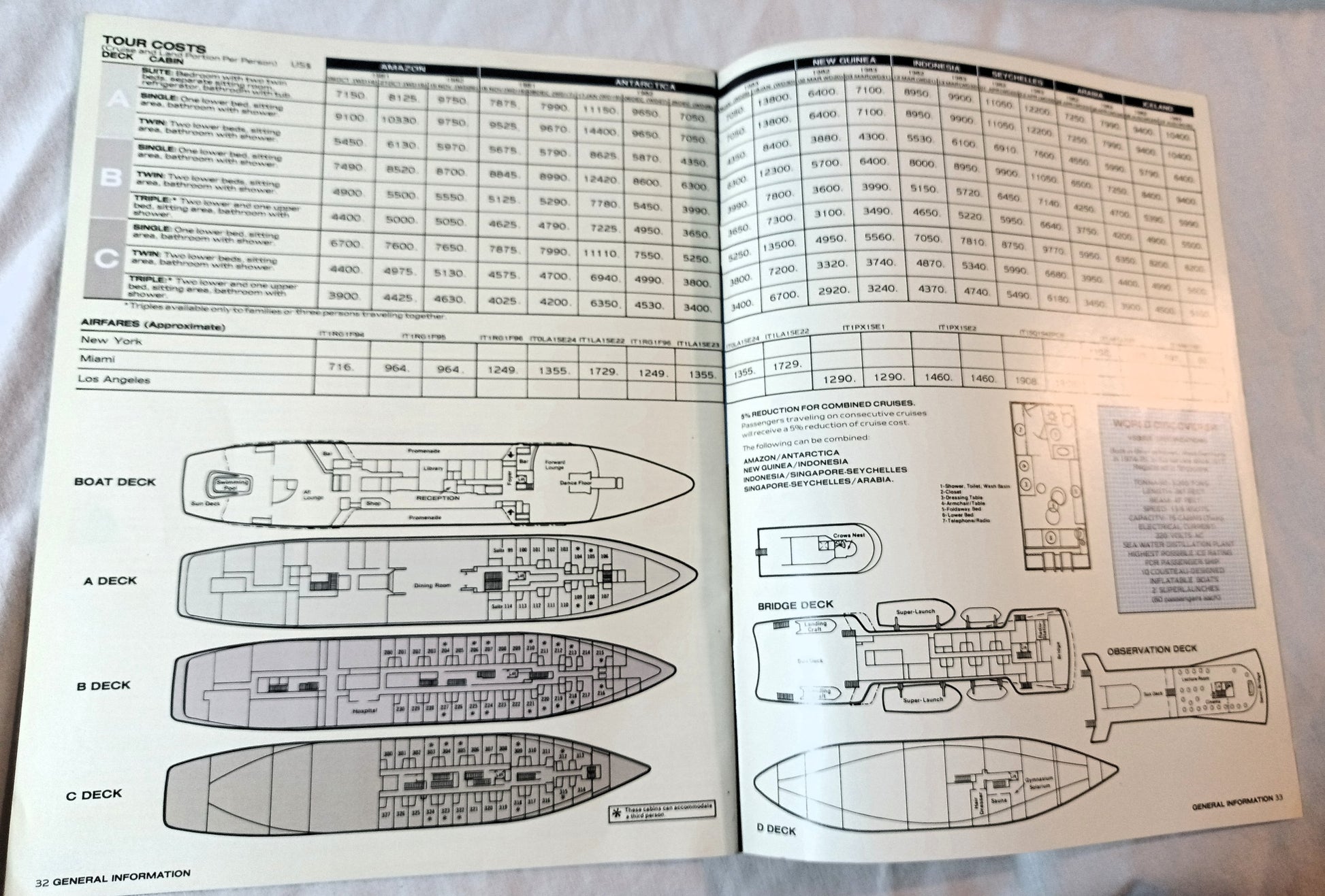 Society Expeditions Cruises ms World Discoverer 1982-83 Brochure - TulipStuff