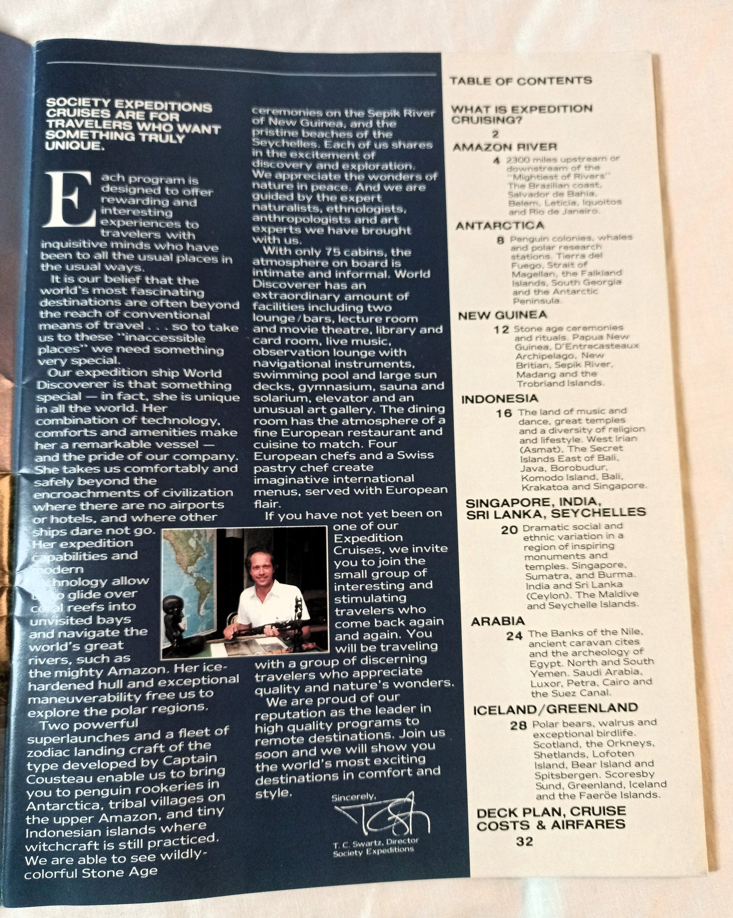 Society Expeditions Cruises ms World Discoverer 1982-83 Brochure - TulipStuff