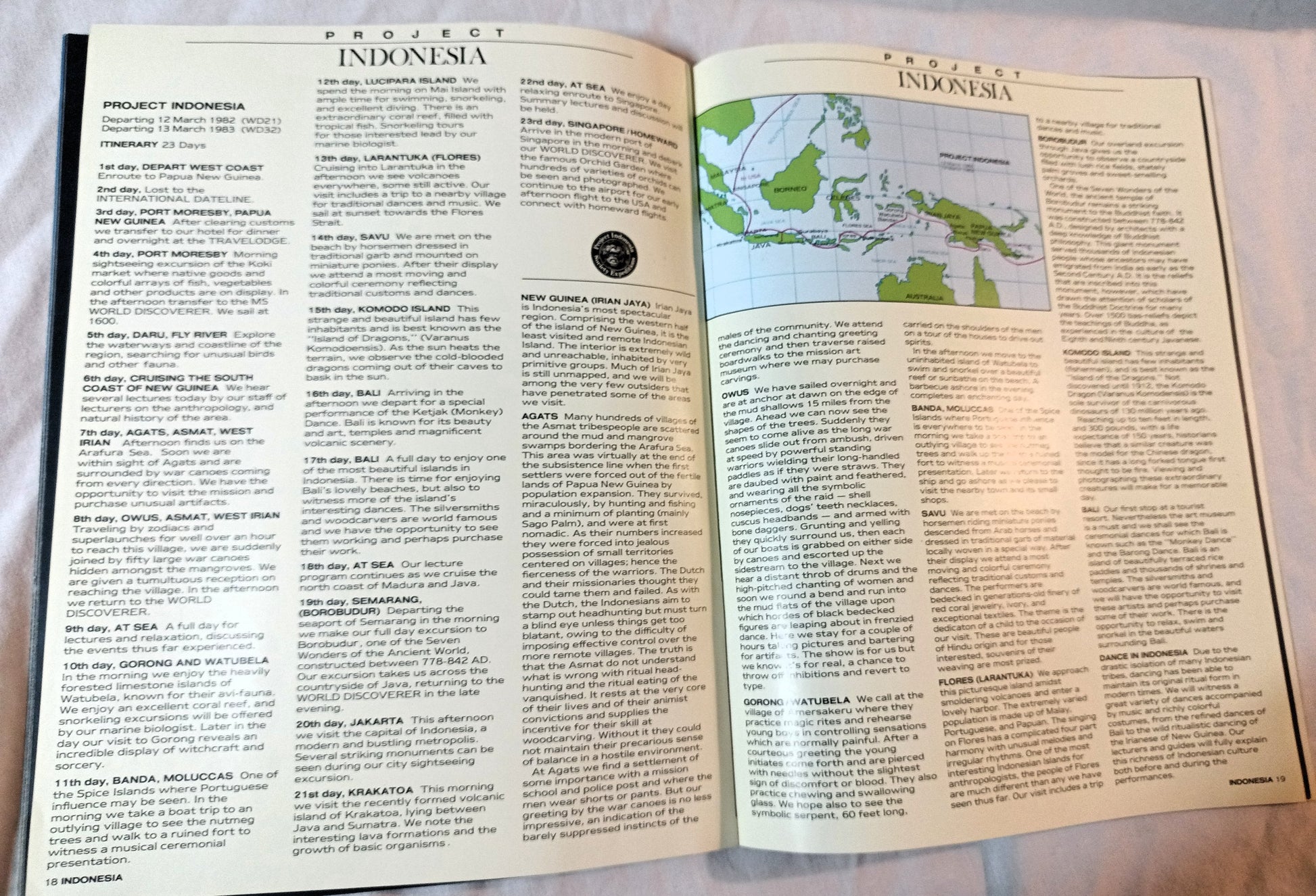 Society Expeditions Cruises ms World Discoverer 1982-83 Brochure - TulipStuff