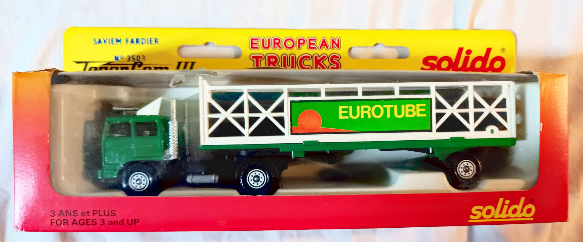 Solido 3503 Renault Saviem Fardier Truck Eurotube Toner Gam III 1982 - TulipStuff