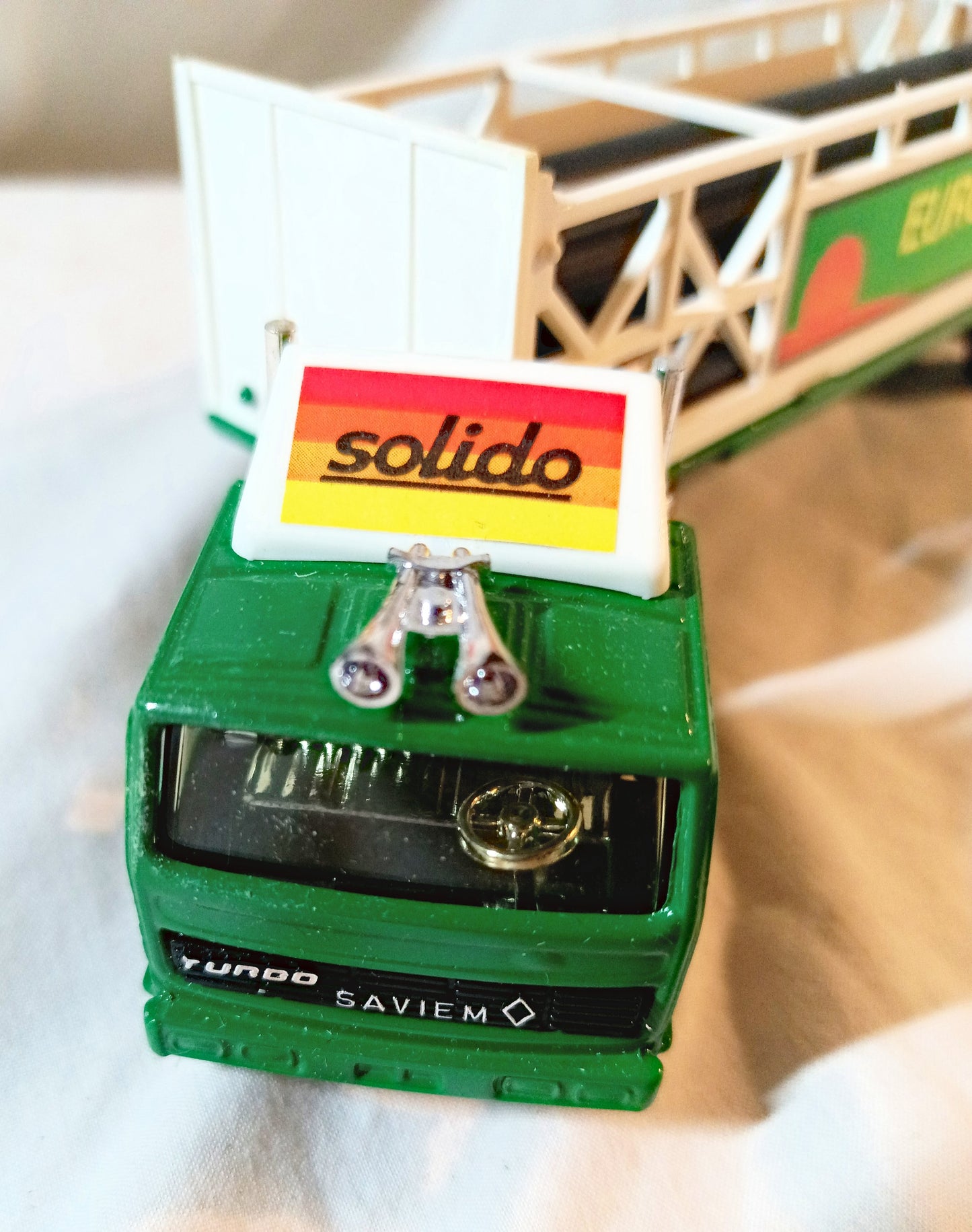 Solido 3503 Renault Saviem Fardier Truck Eurotube Toner Gam III 1982 - TulipStuff