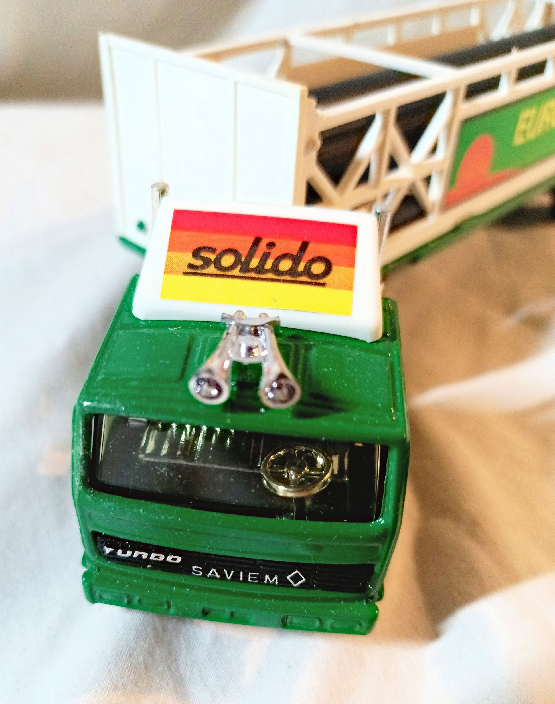Solido 3503 Renault Saviem Fardier Truck Eurotube Toner Gam III 1982 - TulipStuff