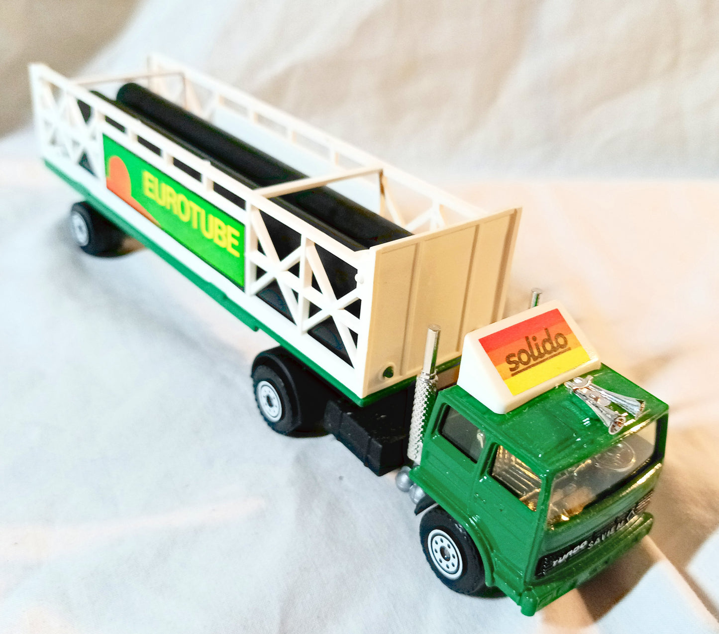 Solido 3503 Renault Saviem Fardier Truck Eurotube Toner Gam III 1982 - TulipStuff