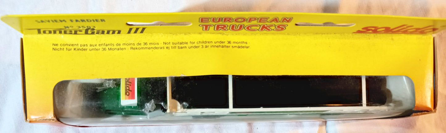 Solido 3503 Renault Saviem Fardier Truck Eurotube Toner Gam III 1982 - TulipStuff