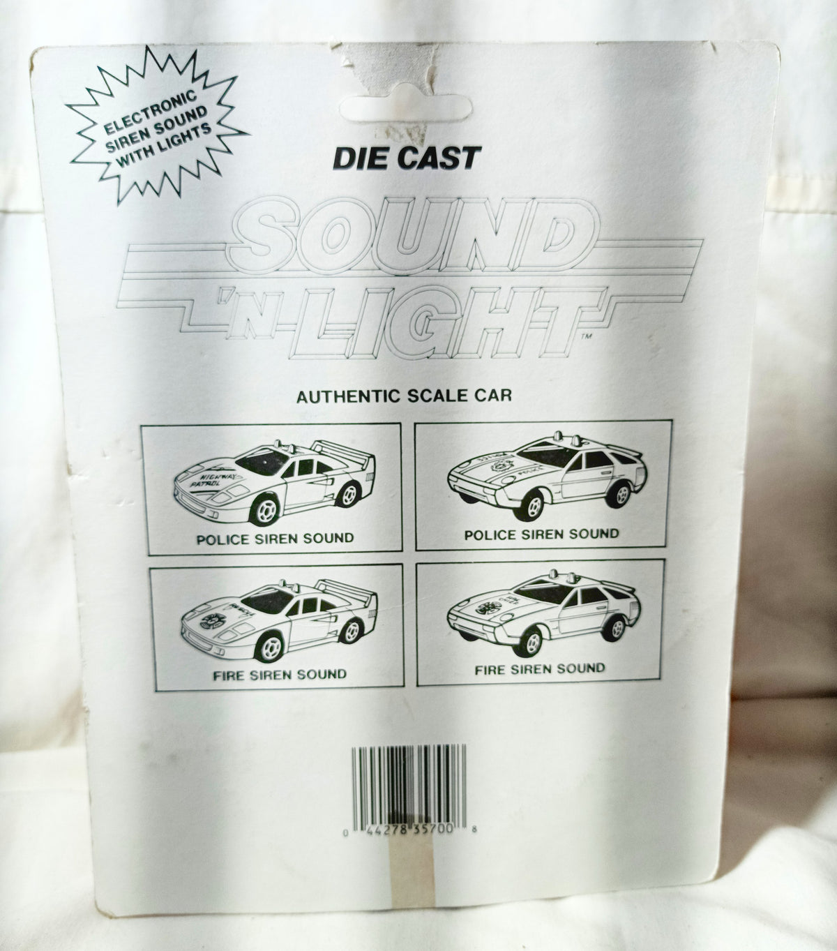Soma Sound ’N Light F.D. Rescue Ferrari F40 Fire Dept No. 357 1990 - TulipStuff