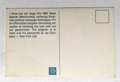 American Profile Series Somehow It Works NBC May 1968 Promo Postcard - TulipStuff