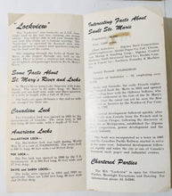 Load image into Gallery viewer, Soo Locks Sightseeing Motorship Lockview Sault Ste Marie Brochure 1950&#39;s
