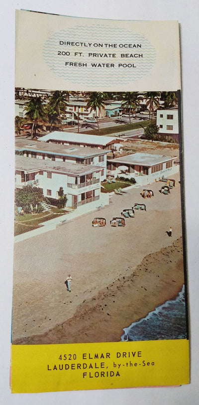 Souter's Resort Lauderdale-By-The-Sea Florida Early 1960's Brochure - TulipStuff