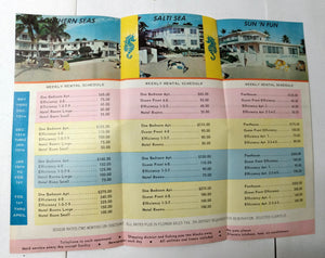 Souter's Resort Lauderdale-By-The-Sea Florida Early 1960's Brochure - TulipStuff