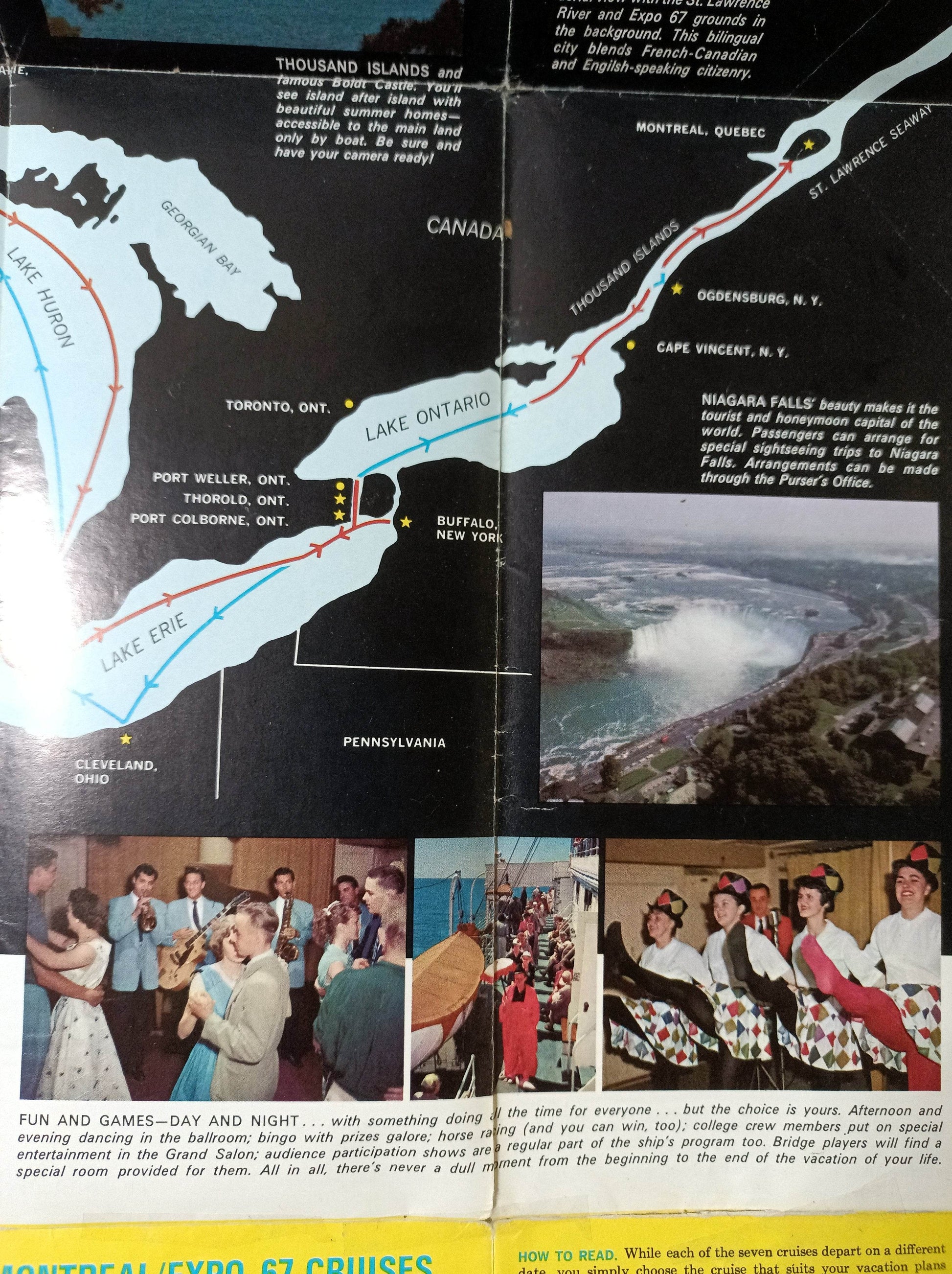 Georgian Bay Line ss South American Great Lakes Expo 67 Brochure - TulipStuff