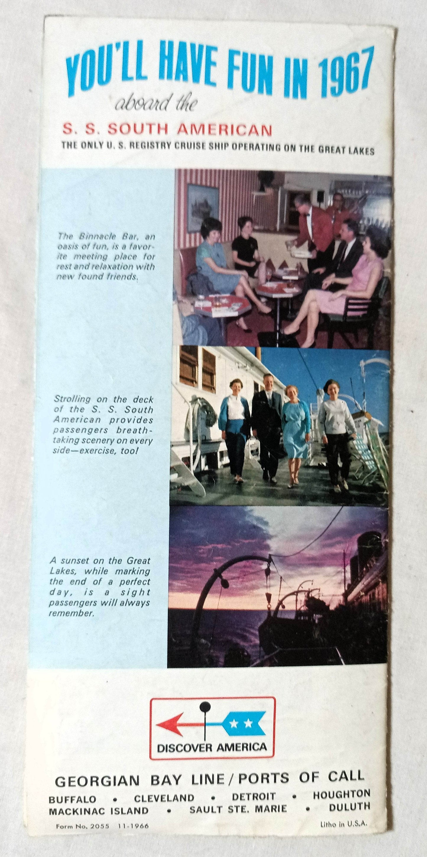 Georgian Bay Line ss South American Great Lakes Expo 67 Brochure - TulipStuff