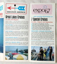 Load image into Gallery viewer, Georgian Bay Line ss South American Great Lakes Expo 67 Brochure - TulipStuff
