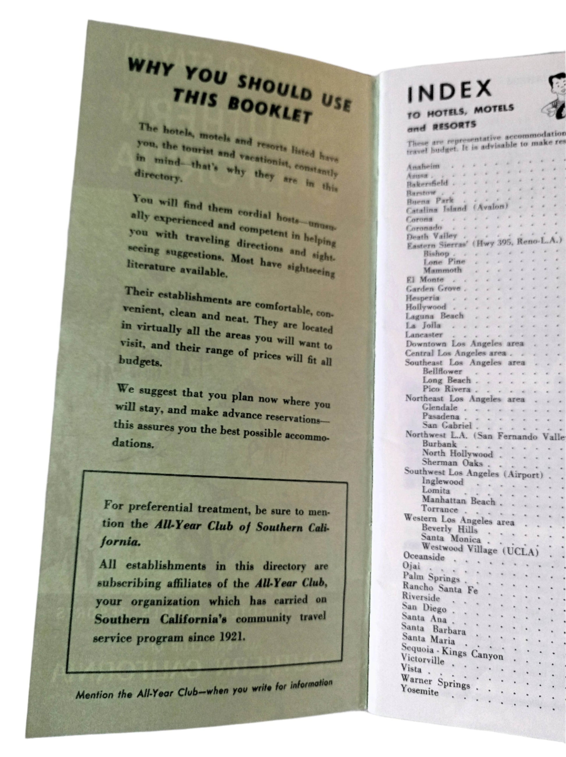 Where To Stay In Southern California Guide To Hotels Motels Resorts 1964 - TulipStuff