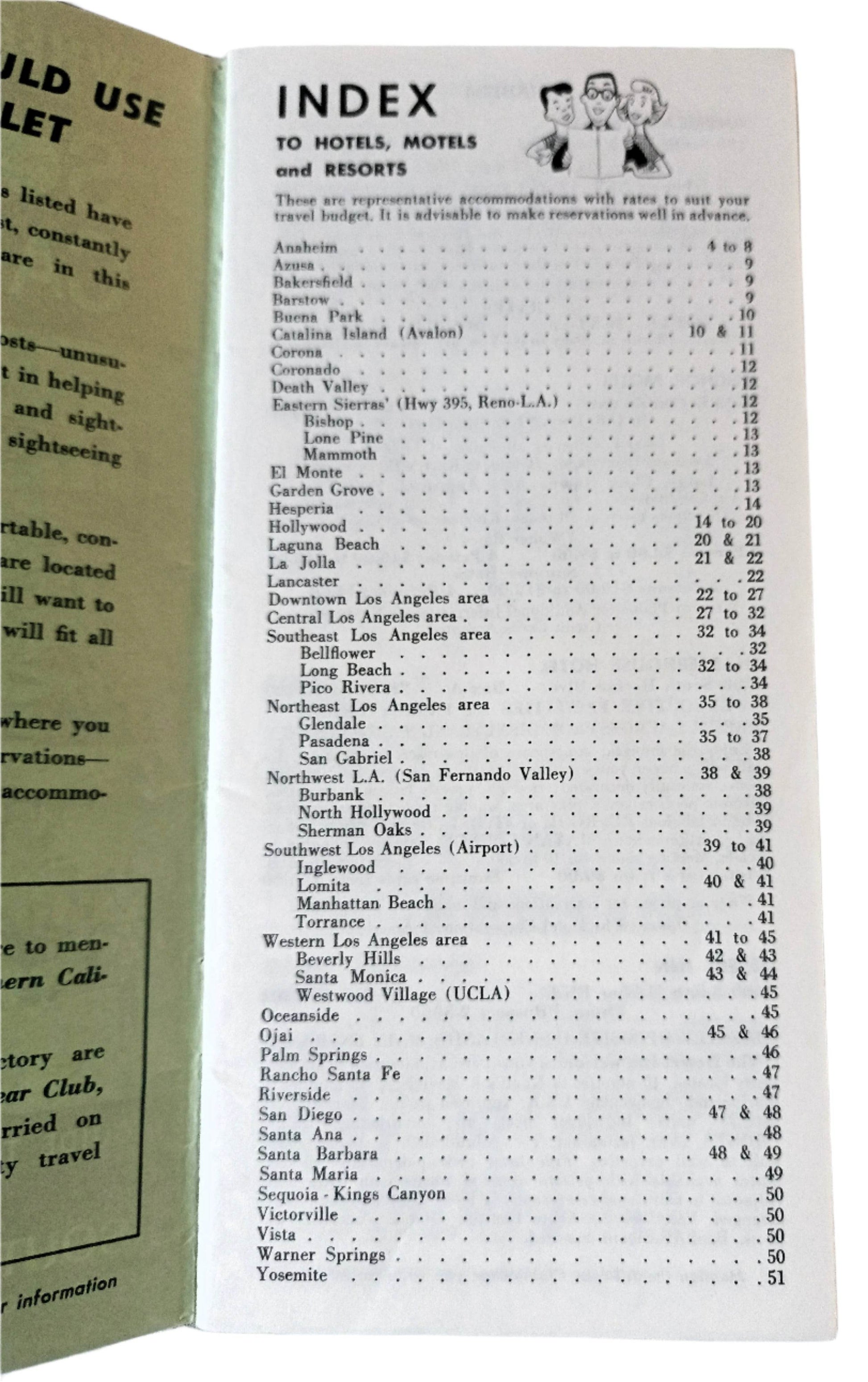 Where To Stay In Southern California Guide To Hotels Motels Resorts 1964 - TulipStuff