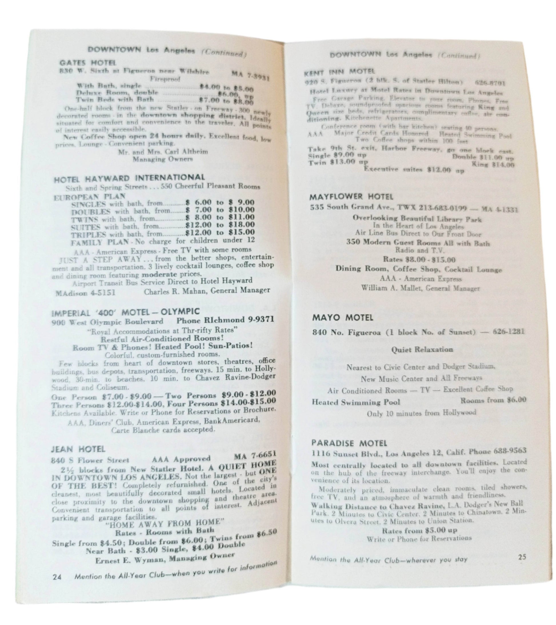 Where To Stay In Southern California Guide To Hotels Motels Resorts 1964 - TulipStuff