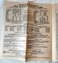 Load image into Gallery viewer, Southern Pacific Coast Line San Joaquin Valley Timetables April 1954 - TulipStuff
