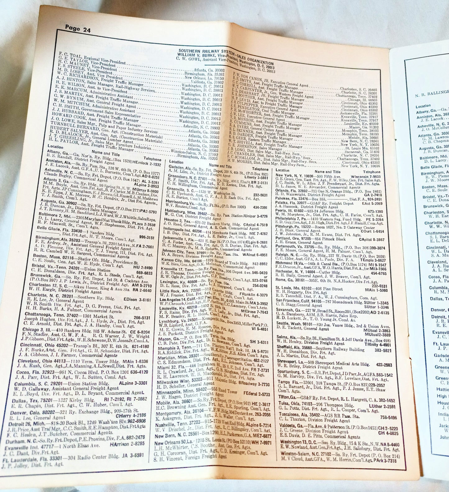 Southern Railway System Passenger Train Schedules 1965 - TulipStuff
