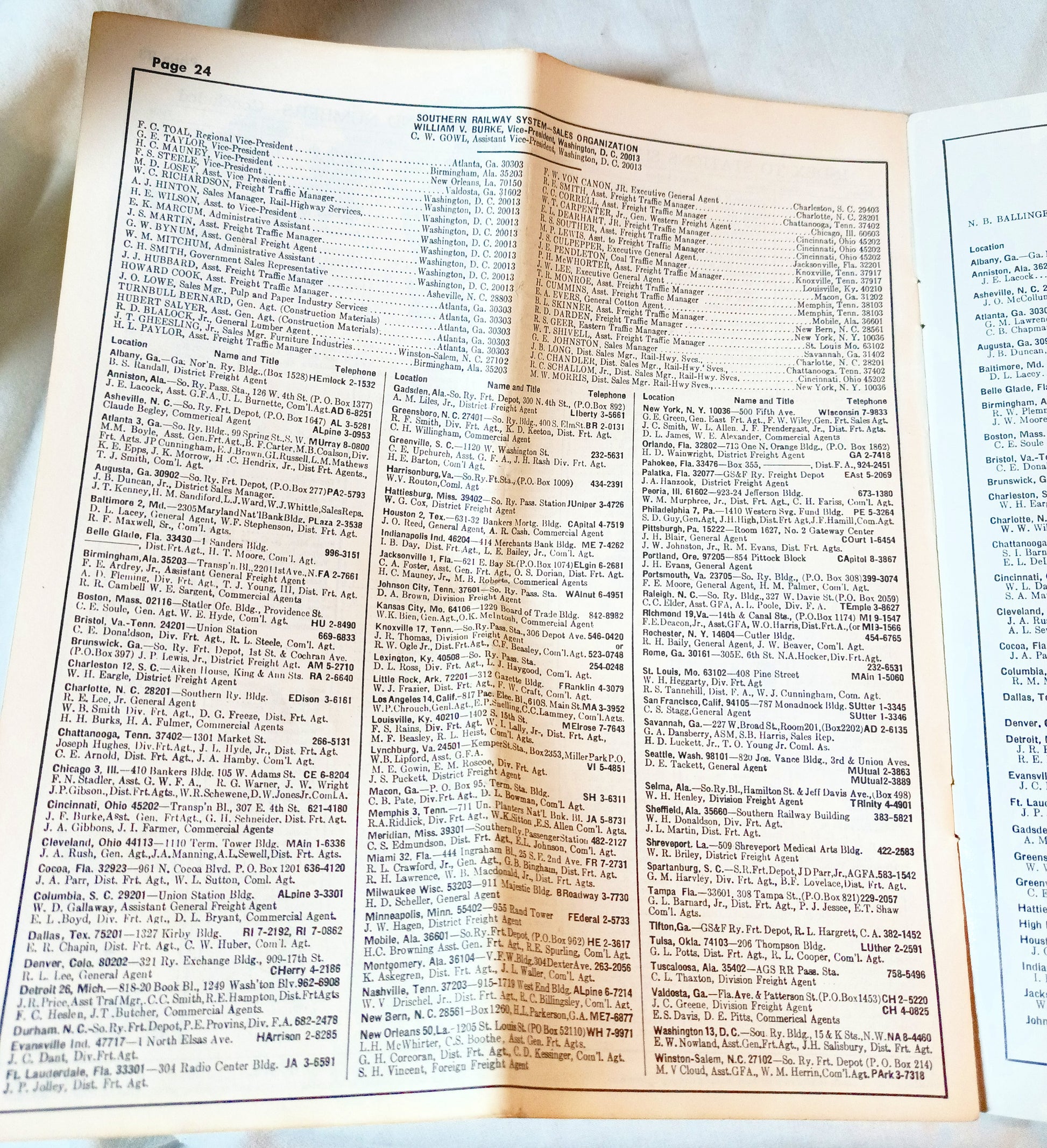 Southern Railway System Passenger Train Schedules 1965 - TulipStuff