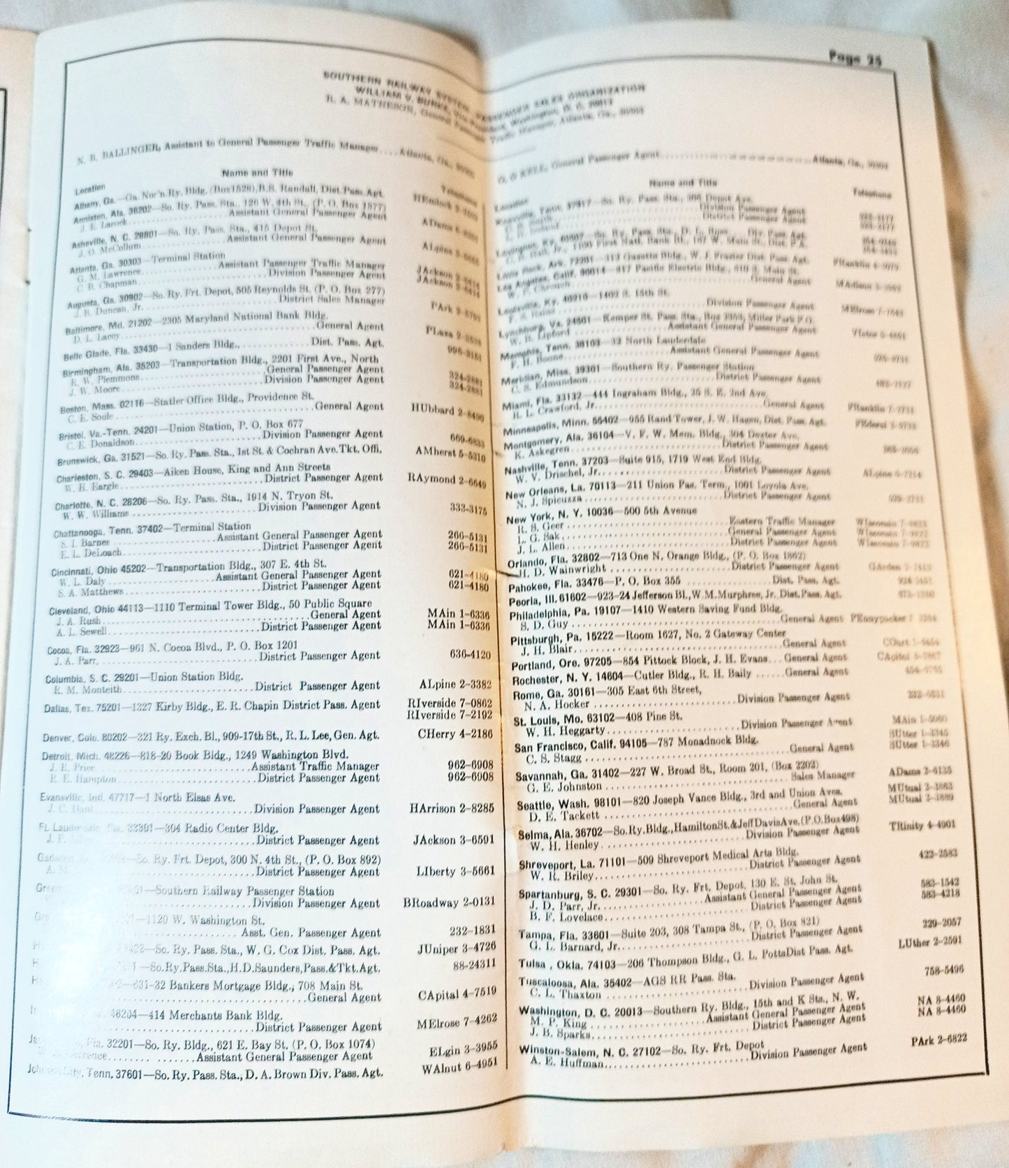 Southern Railway System Passenger Train Schedules 1965 - TulipStuff