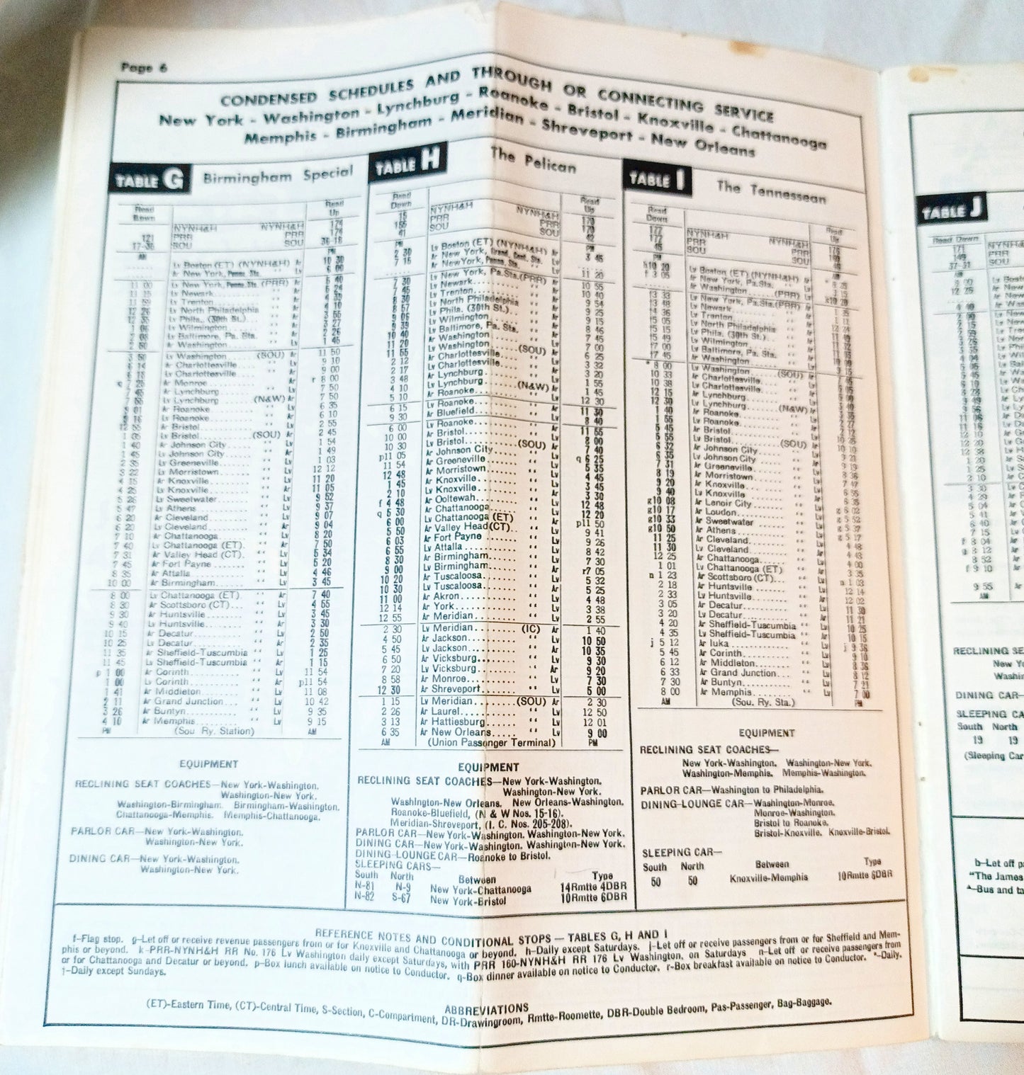 Southern Railway System Passenger Train Schedules 1965 - TulipStuff