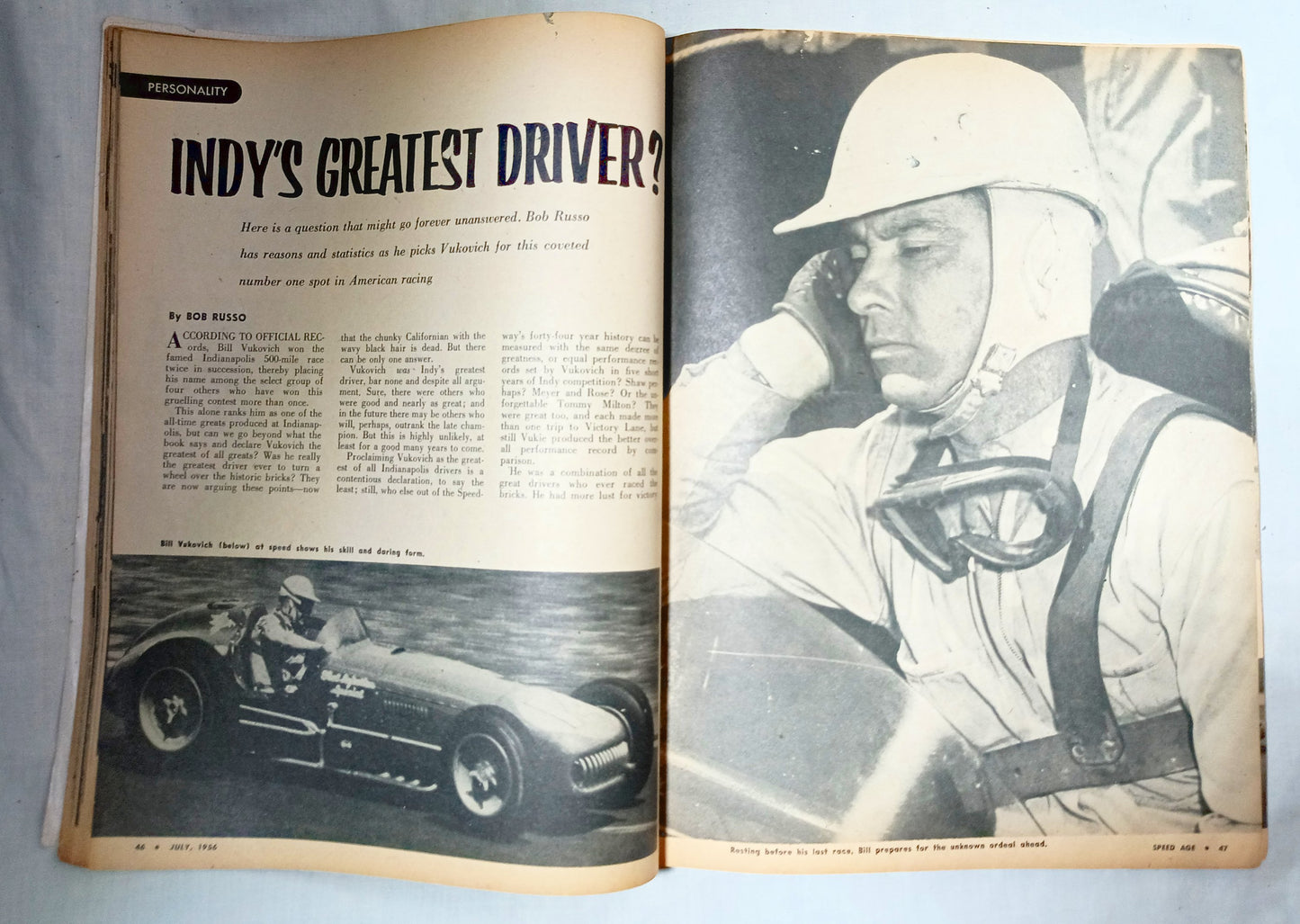 Speed Age Magazine July 1956 Sports Car Comparison Hot Rods Indy - TulipStuff