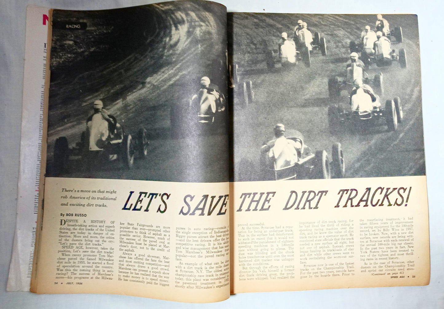 Speed Age Magazine July 1956 Sports Car Comparison Hot Rods Indy - TulipStuff