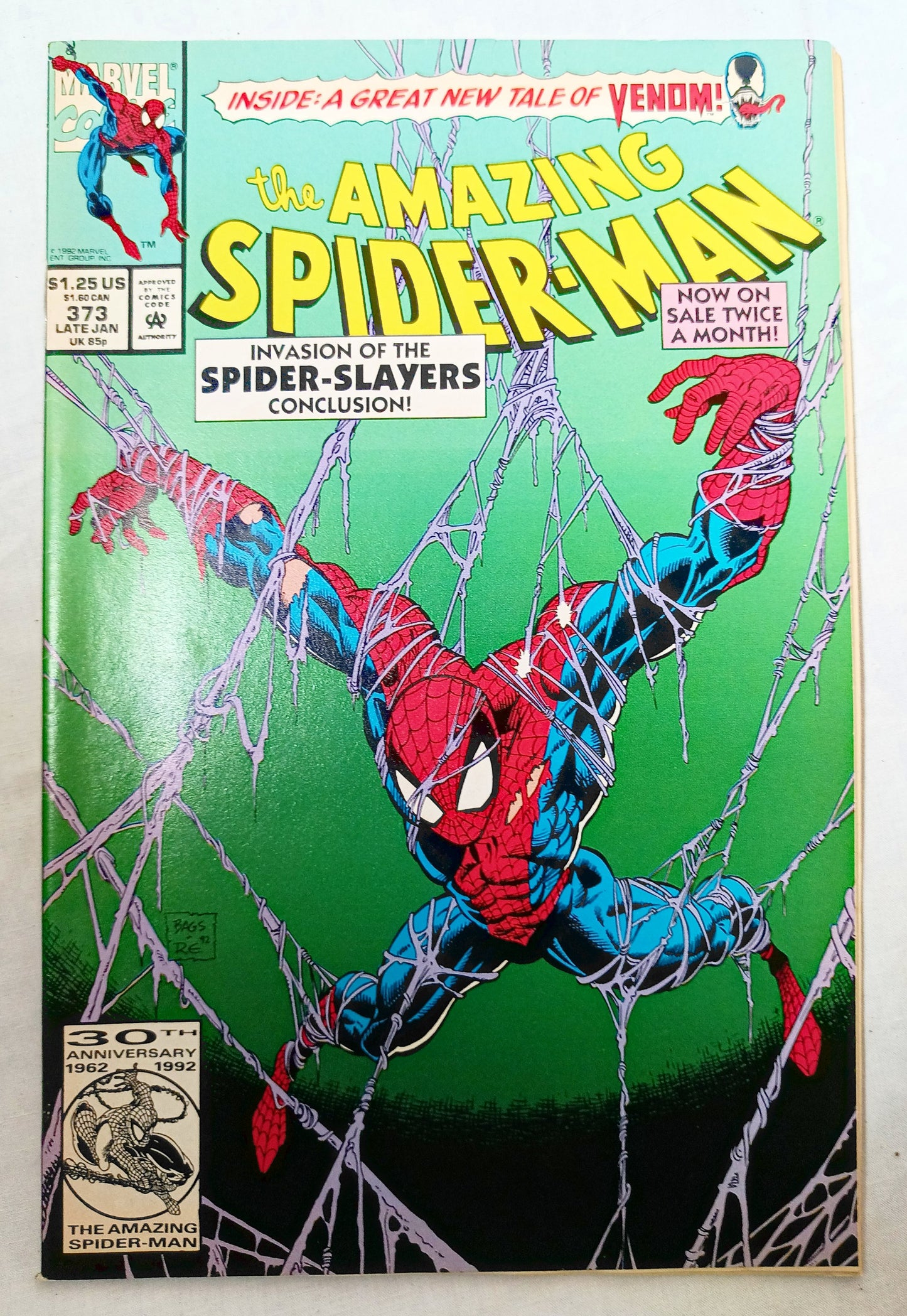 The Amazing Spiderman 373 Late January 1993 Marvel Comics - TulipStuff