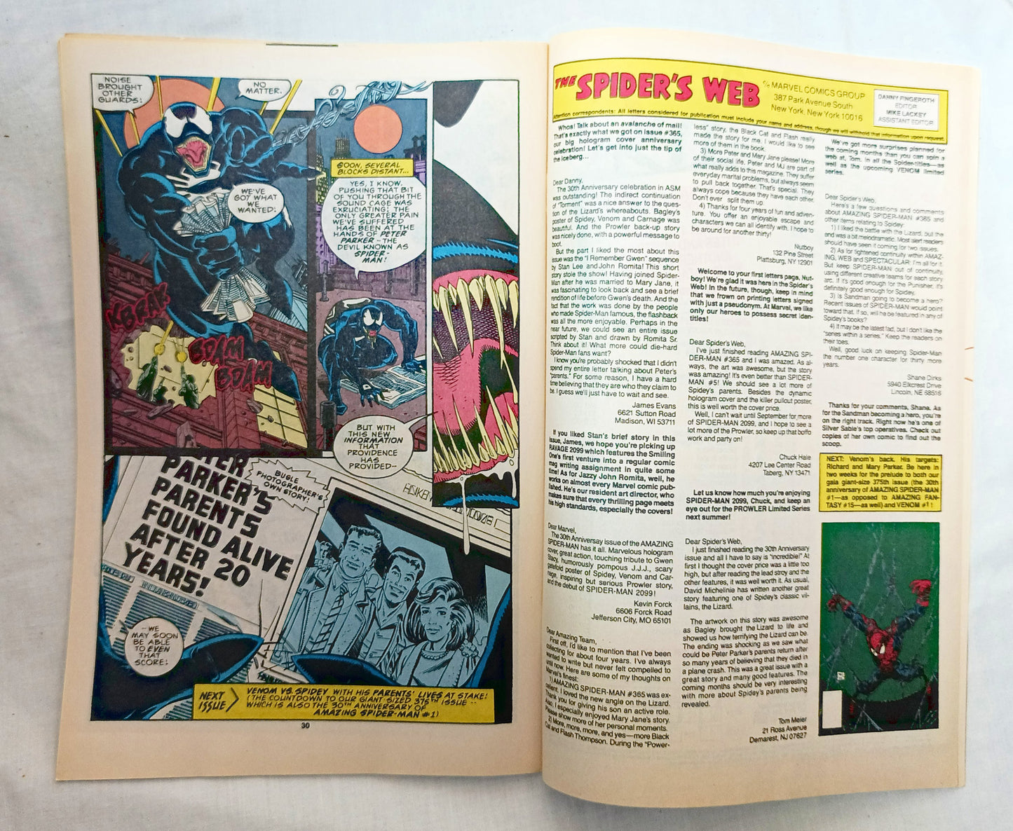 The Amazing Spiderman 373 Late January 1993 Marvel Comics - TulipStuff