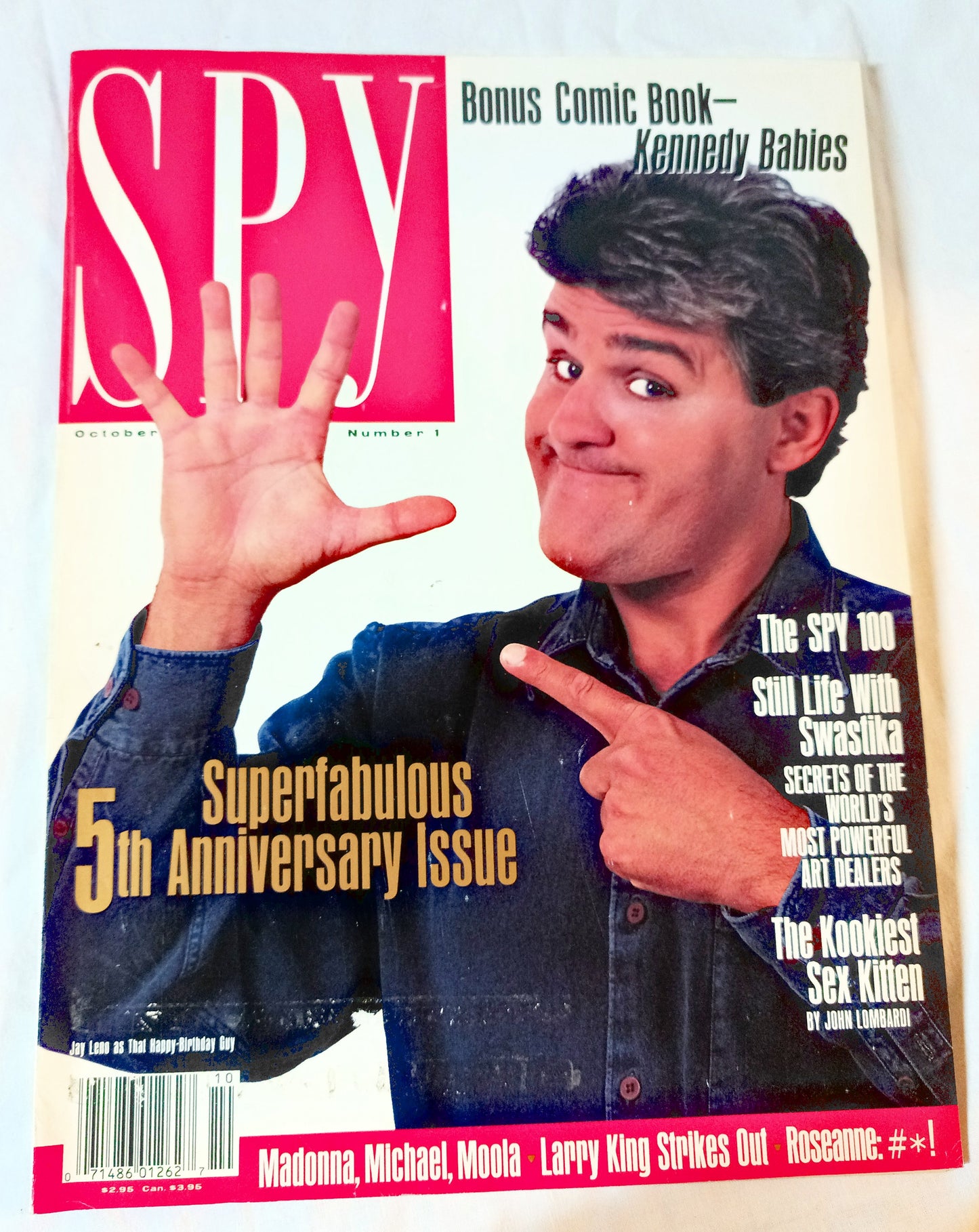 Spy Magazine Oct 1991 5th Anniv Issue Leno Kennedy Babies Comic Spy100 - TulipStuff