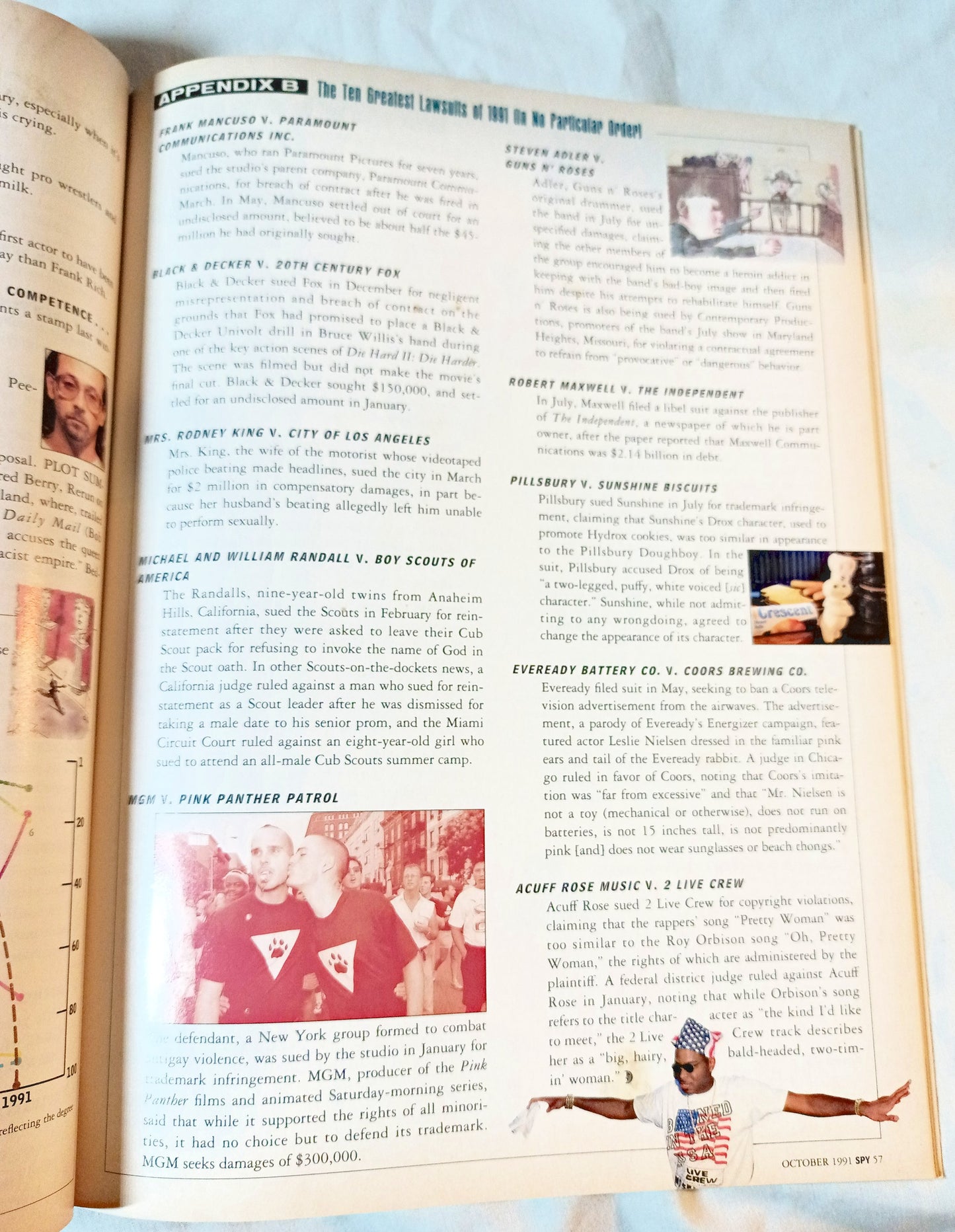 Spy Magazine Oct 1991 5th Anniv Issue Leno Kennedy Babies Comic Spy100 - TulipStuff