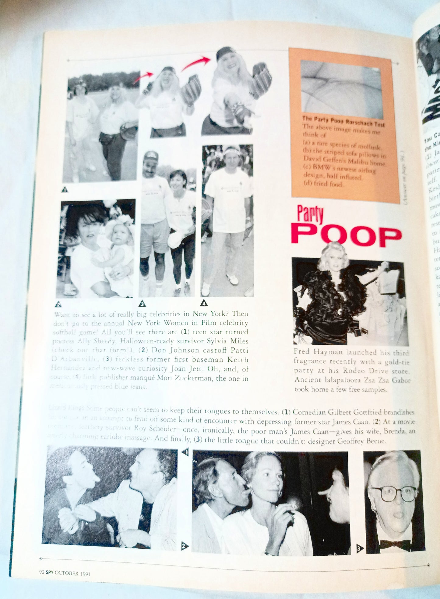 Spy Magazine Oct 1991 5th Anniv Issue Leno Kennedy Babies Comic Spy100 - TulipStuff