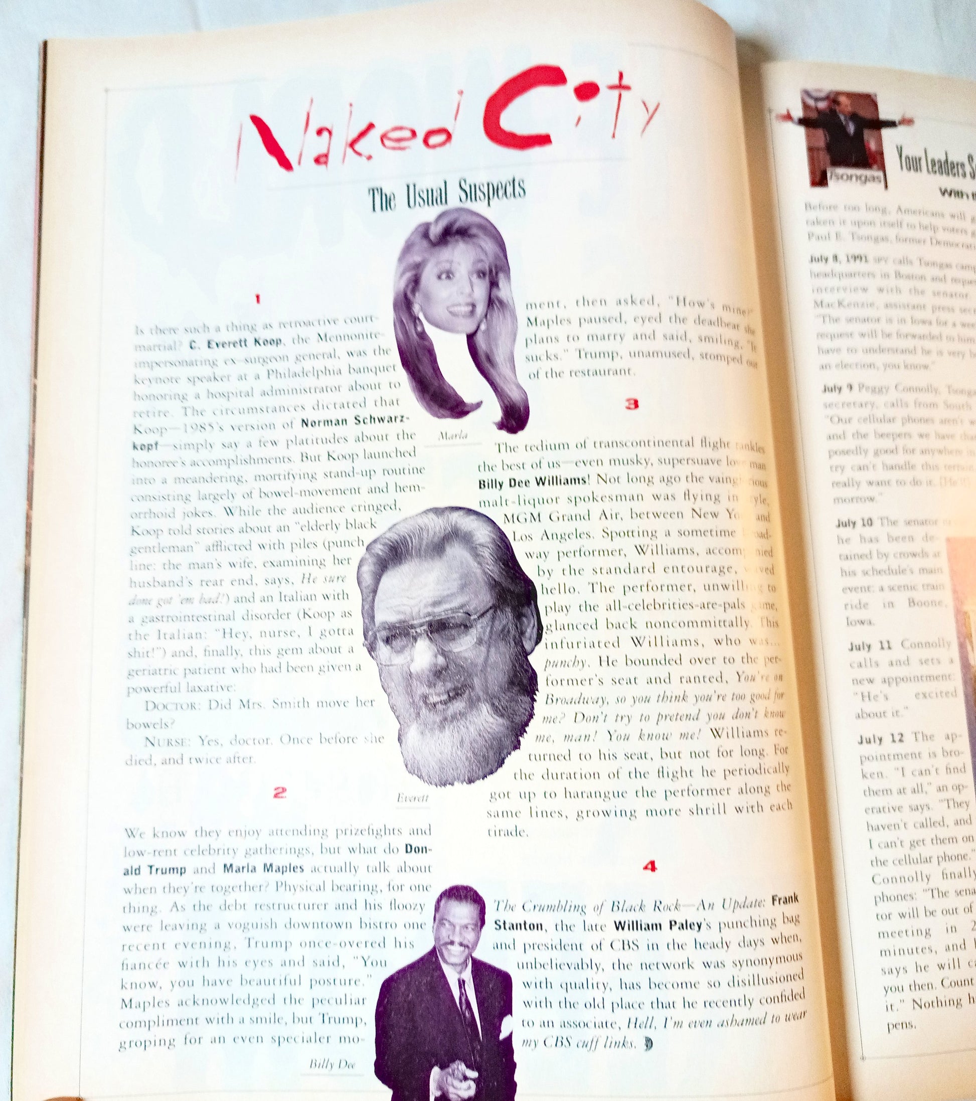 Spy Magazine Oct 1991 5th Anniv Issue Leno Kennedy Babies Comic Spy100 - TulipStuff