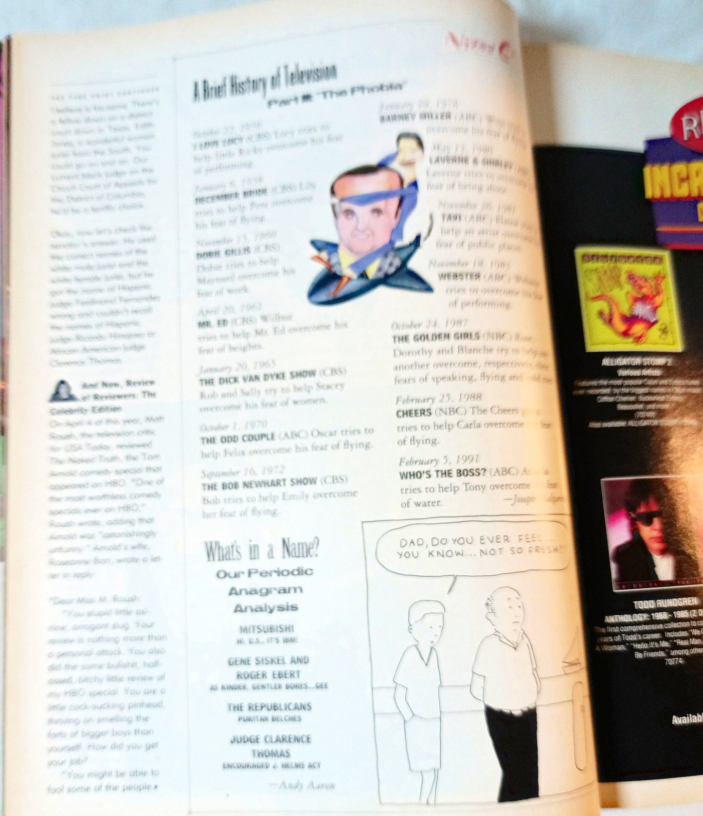 Spy Magazine Oct 1991 5th Anniv Issue Leno Kennedy Babies Comic Spy100 - TulipStuff