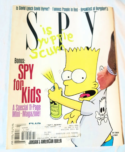 Spy Magazine February 1991 Bart Simpson Yuppie Scum Donald Trump - TulipStuff