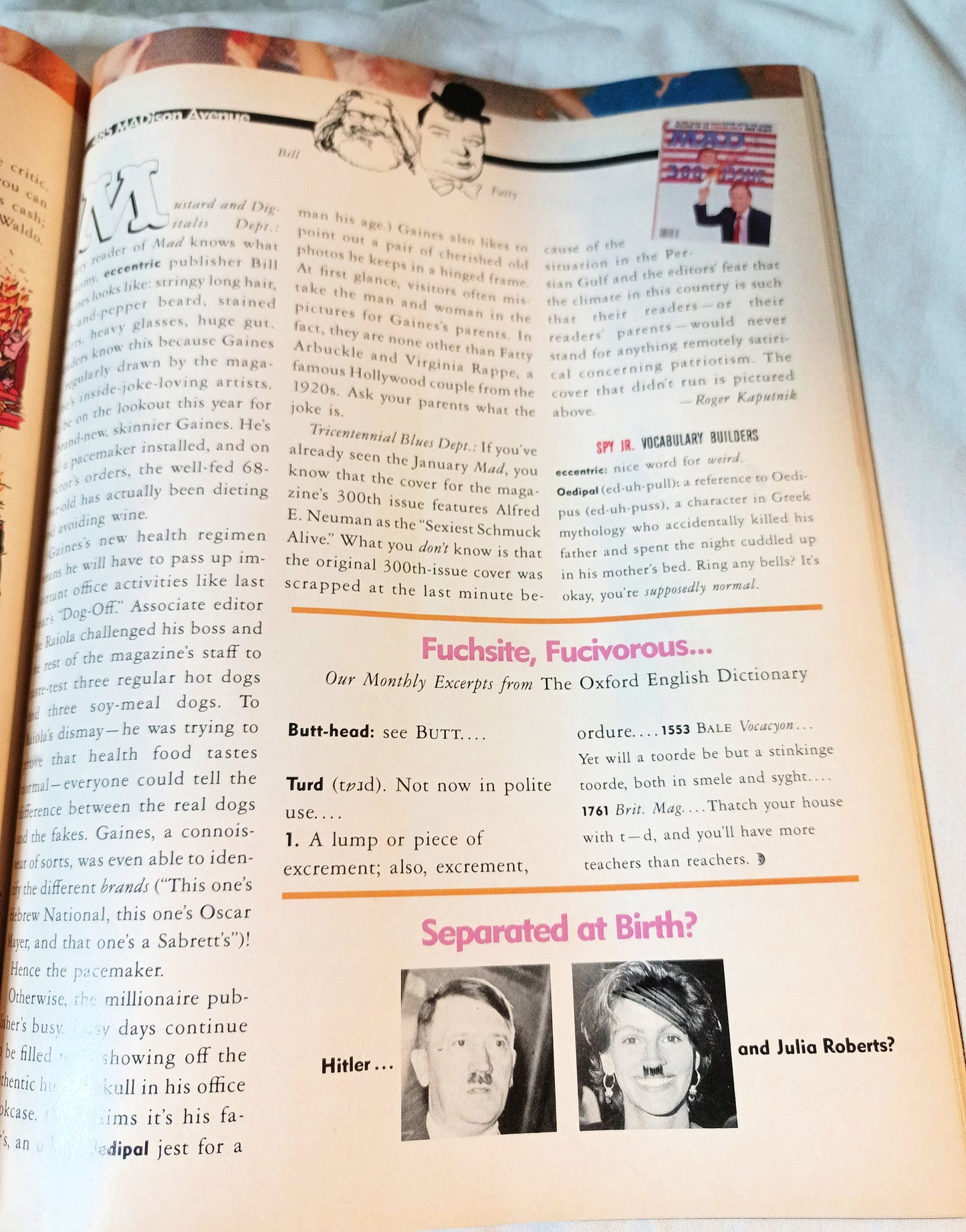 Spy Magazine February 1991 Bart Simpson Yuppie Scum Donald Trump - TulipStuff